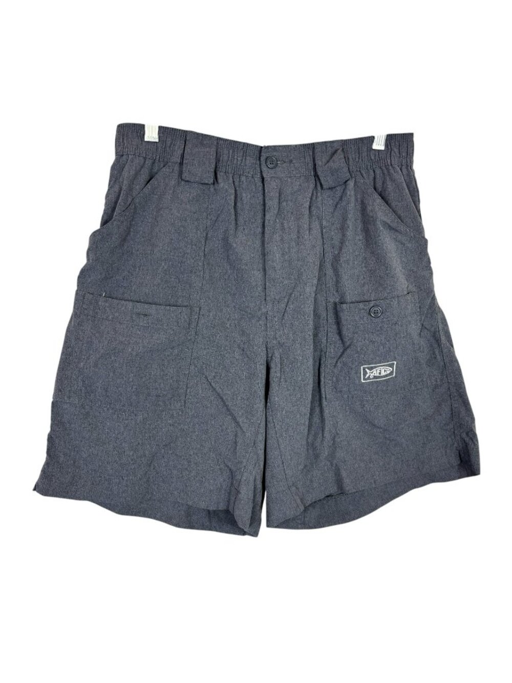 AFTCO Blue Nylon Cargo Shorts Mens 36 Fishing